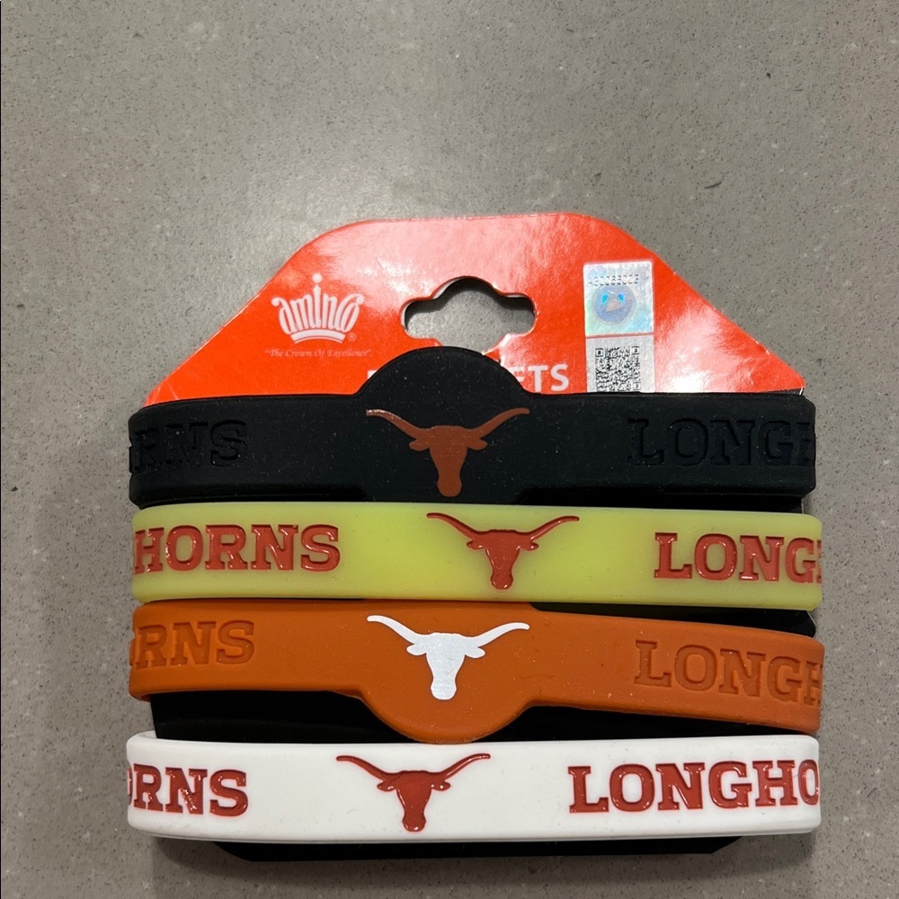 Longhorns Silicone Wristbands Set